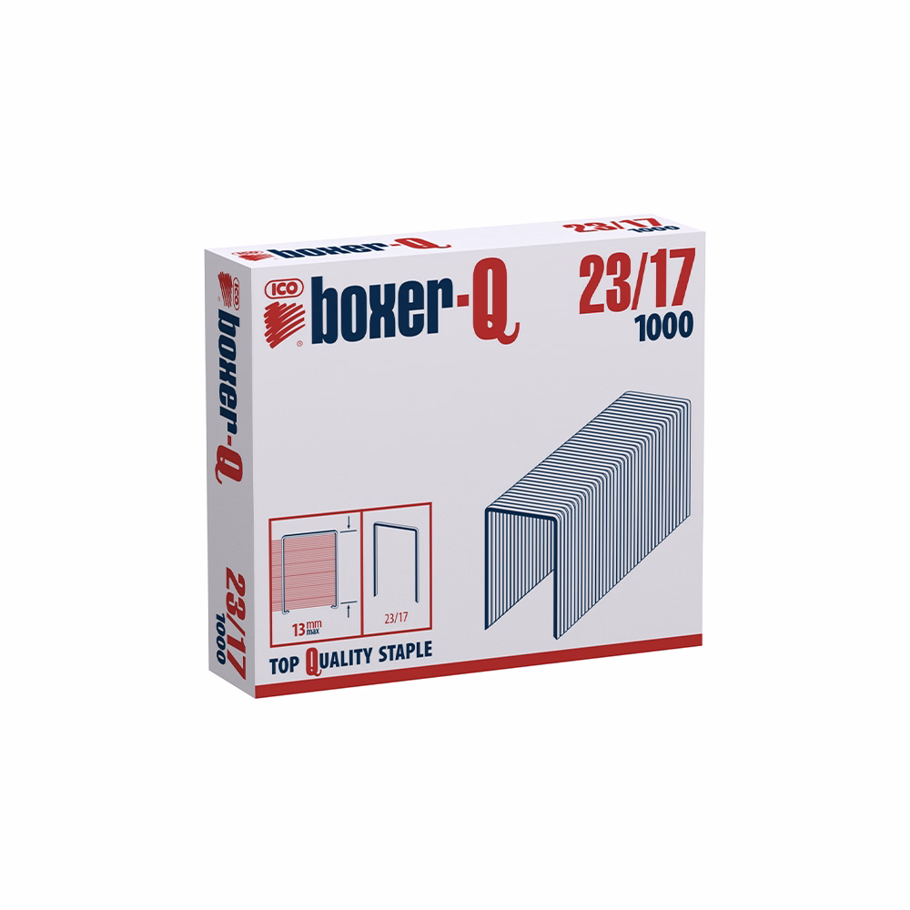 Tűzőkapocs BOXER Q 23/17 1000 darabos