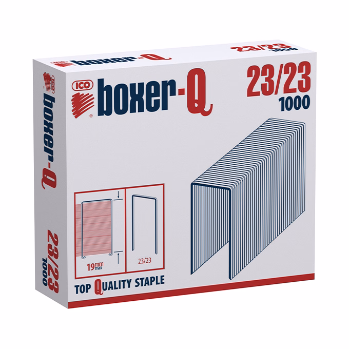Tűzőkapocs BOXER Q 23/23 1000 darabos
