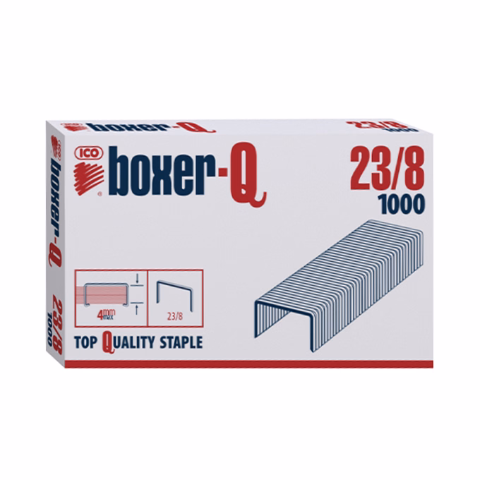 Tűzőkapocs BOXER Q 23/8 1000 darabos Tűzőkapocs BOXER Q 23/8 1000 darabos