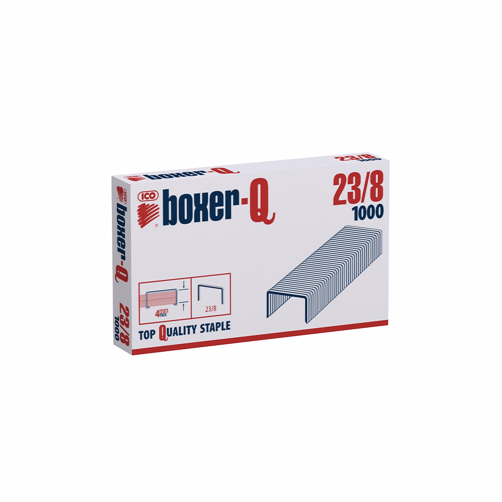Tűzőkapocs BOXER Q 23/8 1000 darabos Tűzőkapocs BOXER Q 23/8 1000 darabos