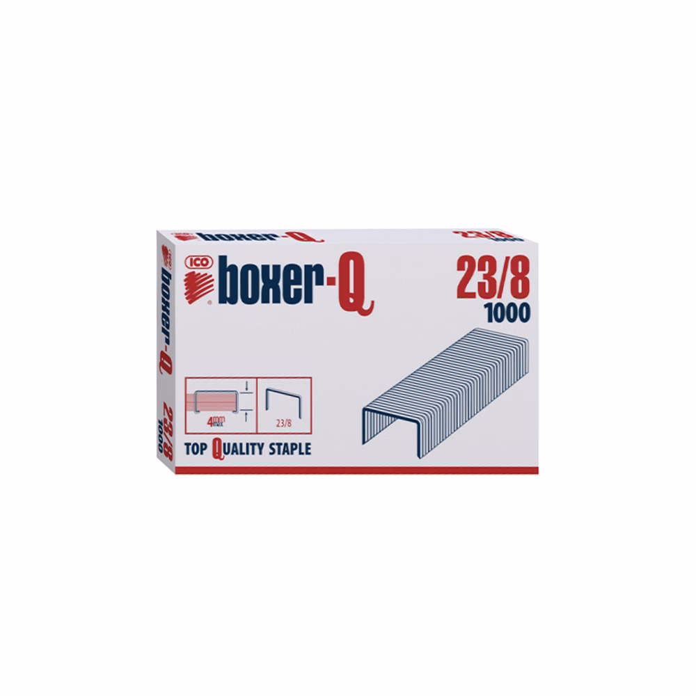 Tűzőkapocs BOXER Q 23/8 1000 darabos Tűzőkapocs BOXER Q 23/8 1000 darabos