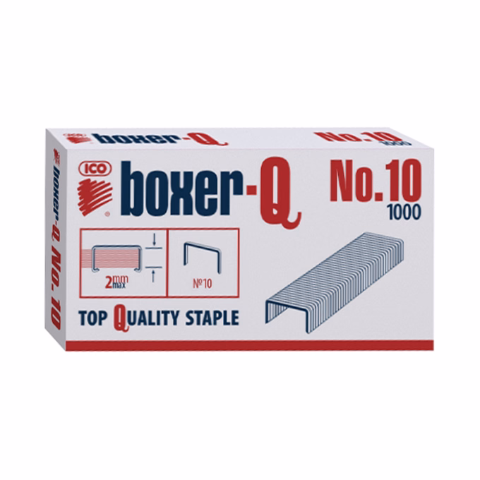 Tűzőkapocs BOXER Q No.10 1000 darabos