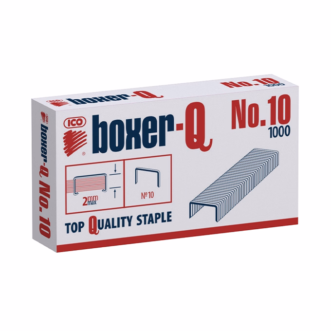 Tűzőkapocs BOXER Q No.10 1000 darabos