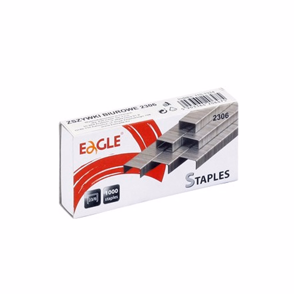 Tűzőkapocs EAGLE 23/6 1000 darabos