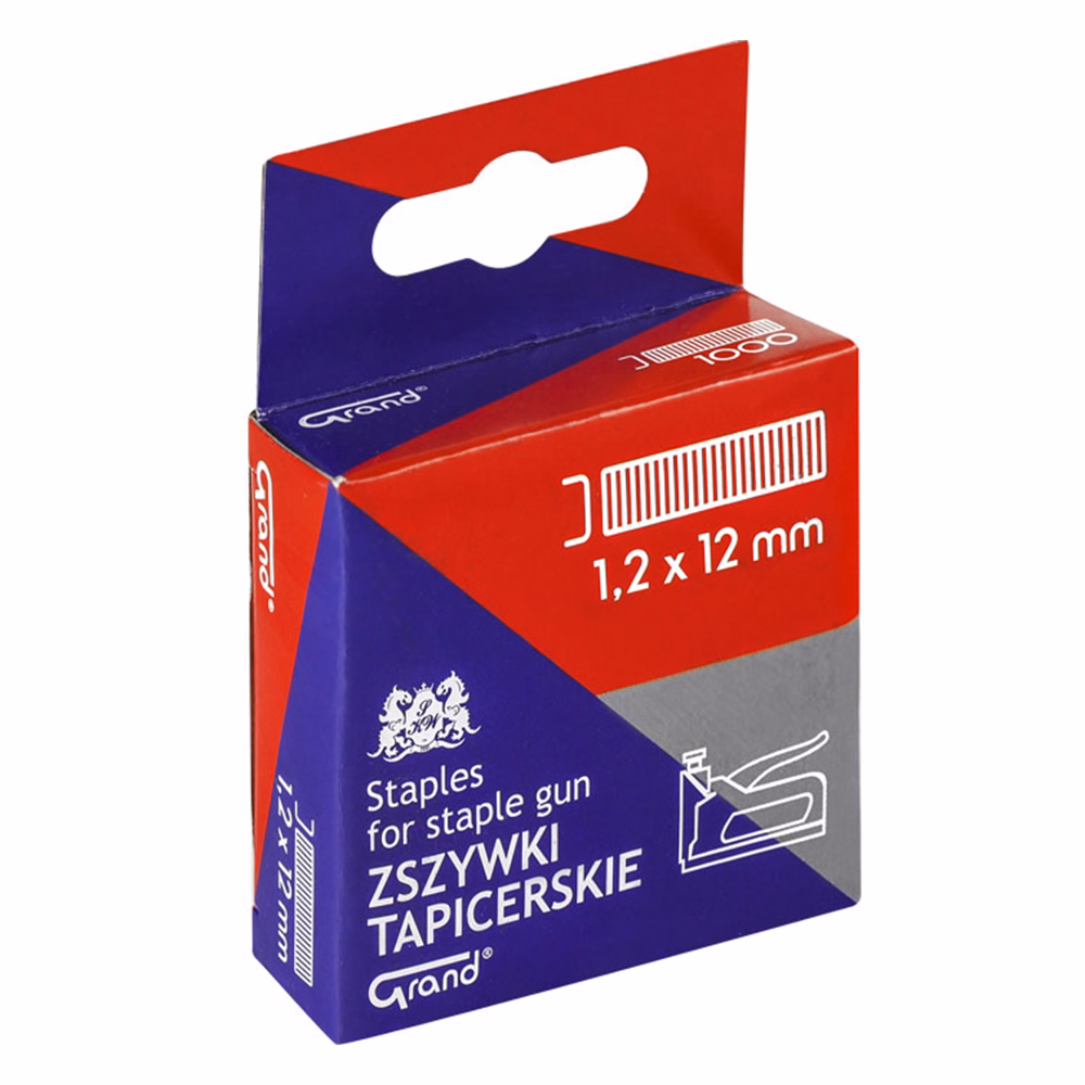 Tűzőkapocs GRAND 1,2x12 mm 1000 darabos
