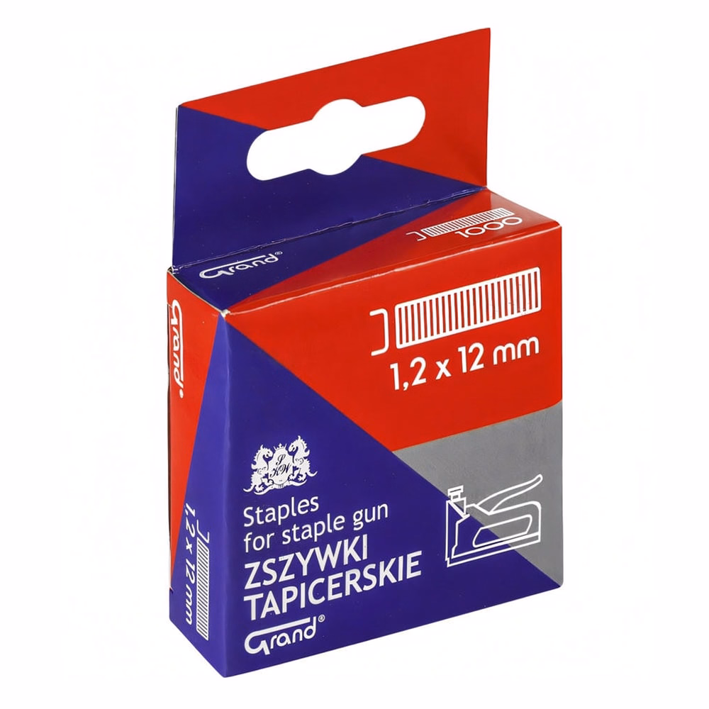 Tűzőkapocs GRAND 1,2x12 mm 1000 darabos