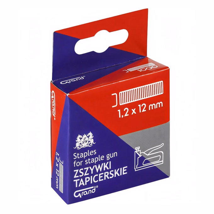 Tűzőkapocs GRAND 1,2x12 mm 1000 darabos