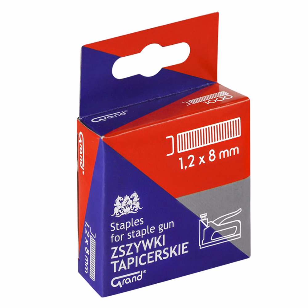 Tűzőkapocs GRAND 1,2x8 mm 1000 darabos
