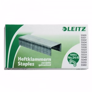 Tűzőkapocs LEITZ 24/6 1000 darabos