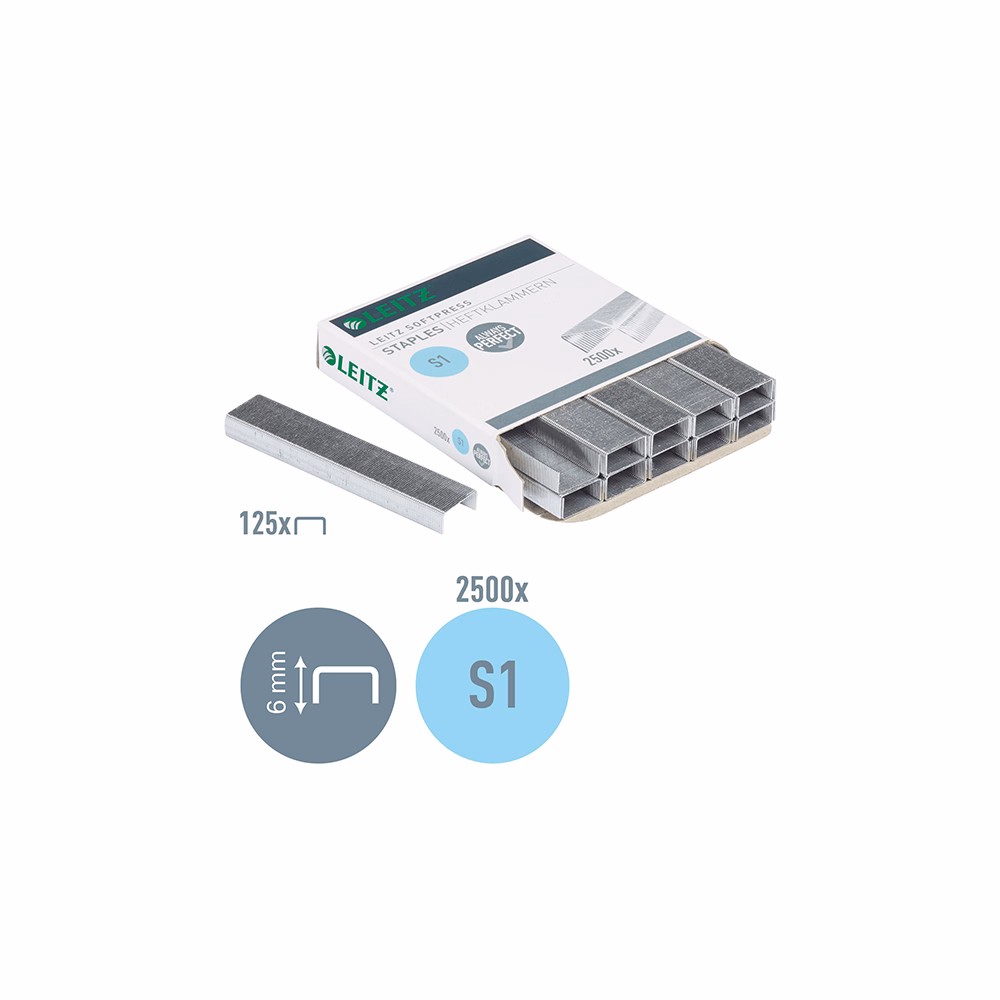 Tűzőkapocs LEITZ 26/6  Softpress 2500 darabos