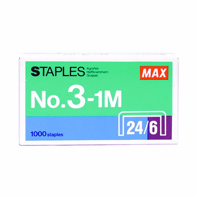 Tűzőkapocs MAX 24/6 1000 darabos