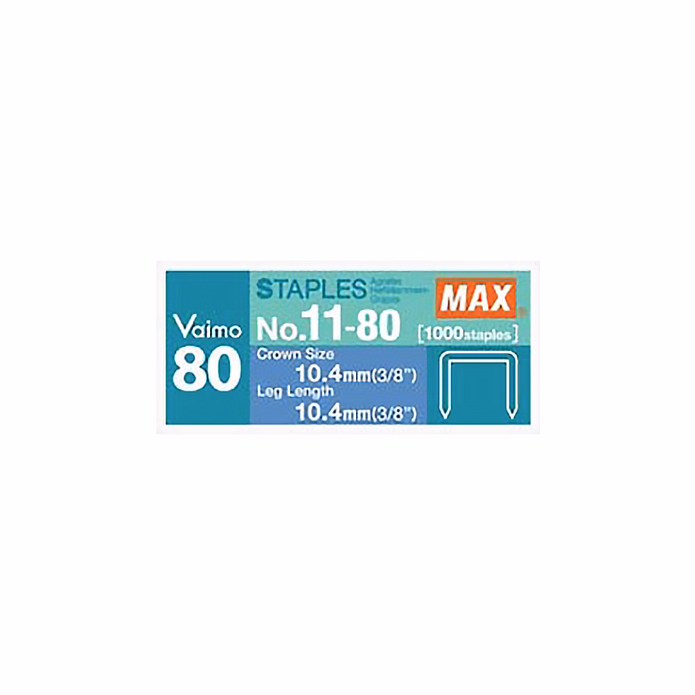 Tűzőkapocs MAX Vaimo 11-80 1000 darabos