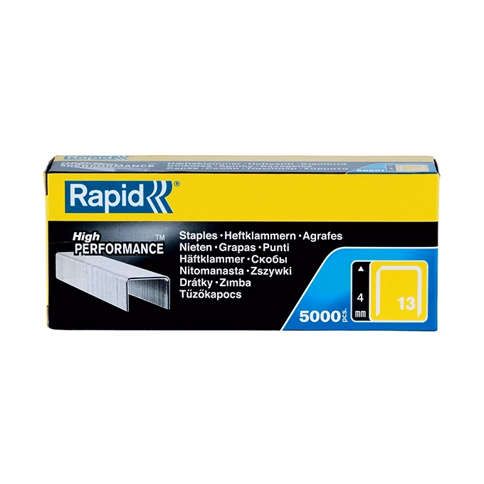 Tűzőkapocs RAPID 13/4 horganyzott 5000 darabos