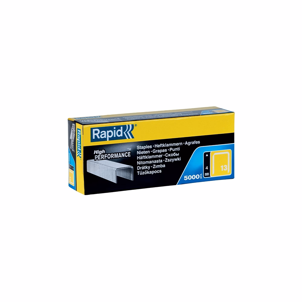 Tűzőkapocs RAPID 13/4 horganyzott 5000 darabos