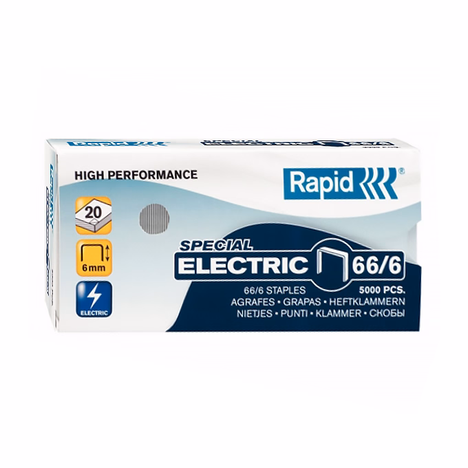 Tűzőkapocs RAPID 66/6 elektromos 5000 darabos