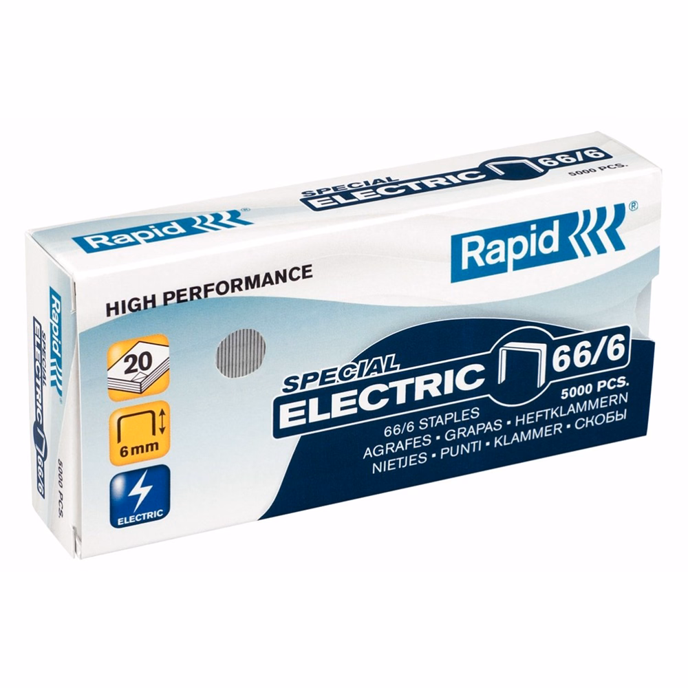 Tűzőkapocs RAPID 66/6 elektromos 5000 darabos