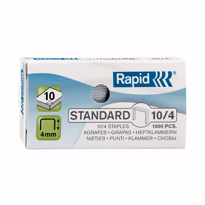 Tűzőkapocs RAPID Standard 10/4 1000 darabos