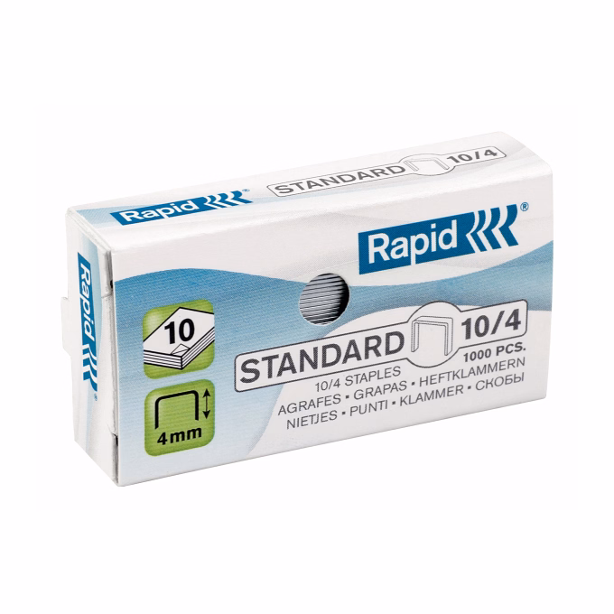 Tűzőkapocs RAPID Standard 10/4 1000 darabos