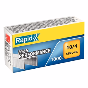 Tűzőkapocs RAPID Strong 10/4 horganyzott 1000 darabos