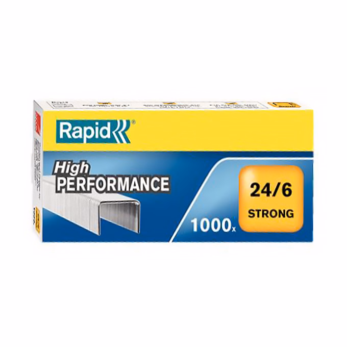 Tűzőkapocs RAPID Strong 24/6 1000 darabos
