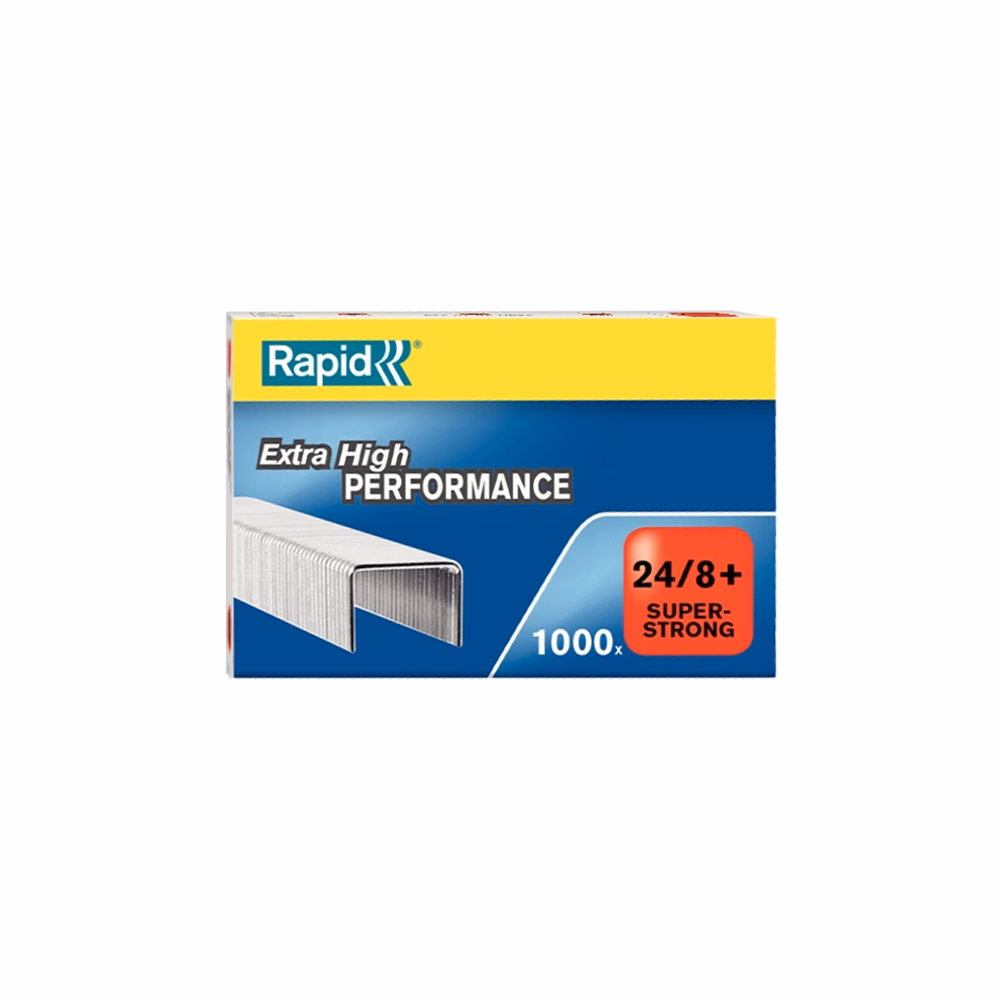 Tűzőkapocs RAPID Superstrong 24/8+ horganyzott 1000 darabos