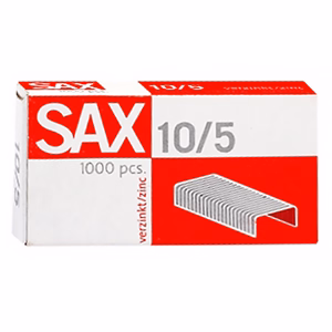 Tűzőkapocs SAX 10/5 cink 1000 darabos