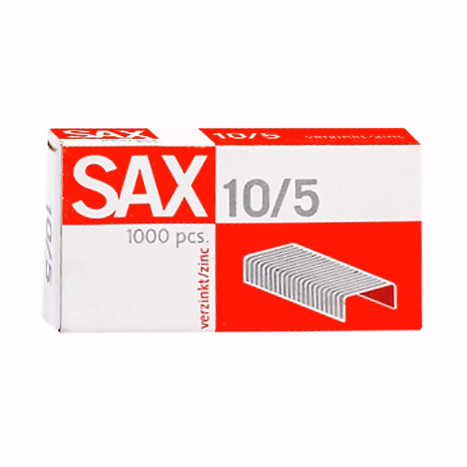 Tűzőkapocs SAX 10/5 cink 1000 darabos