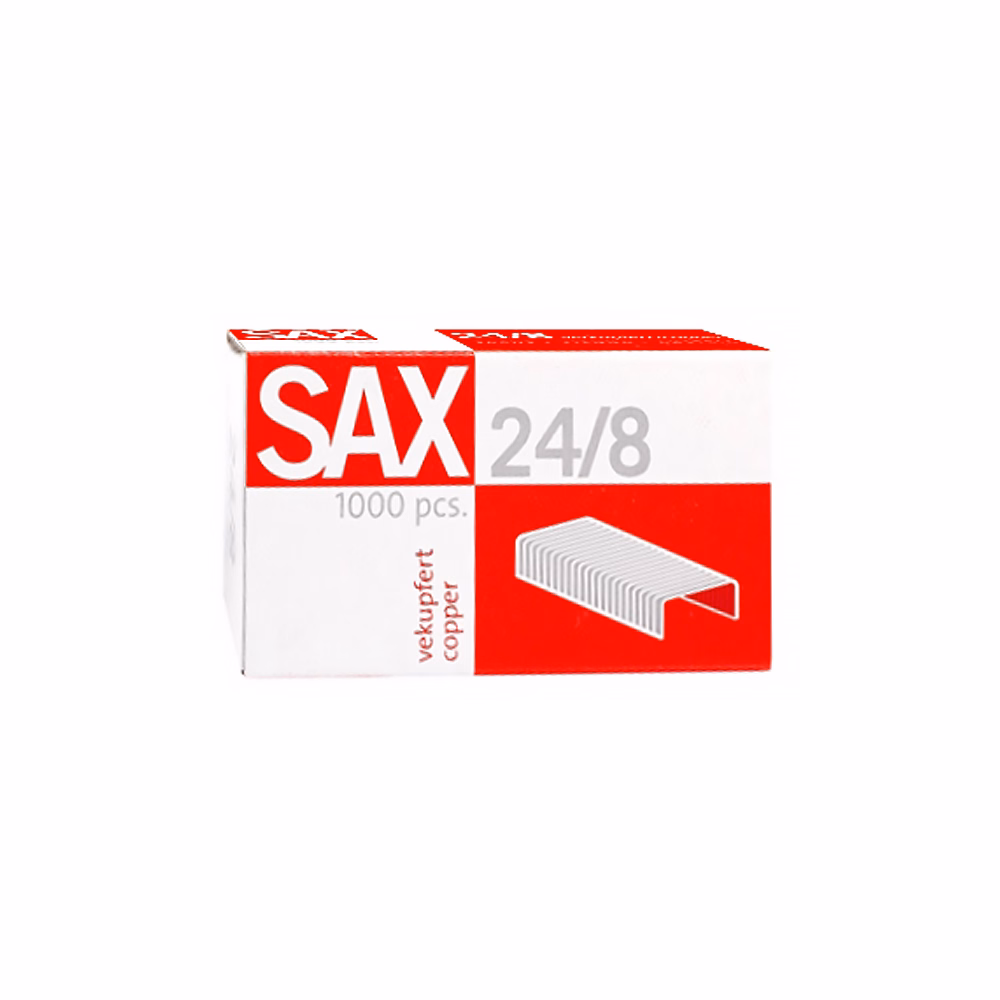 Tűzőkapocs SAX 24/8 réz 1000 darabos