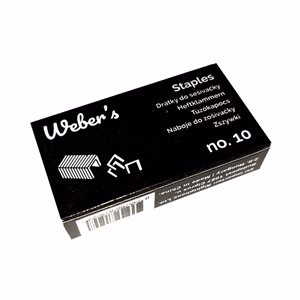 Tűzőkapocs WEBER`S No.10 1000 darabos