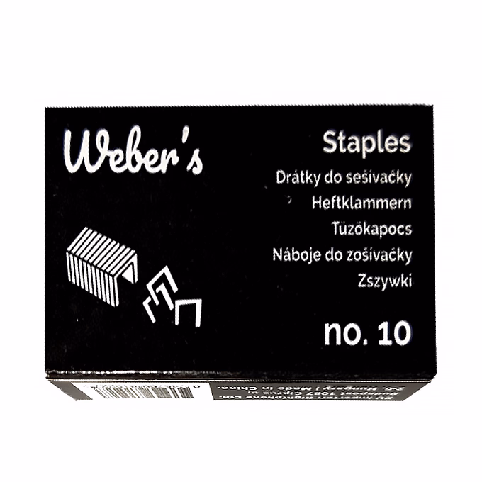 Tűzőkapocs WEBER`S No.10 1000 darabos