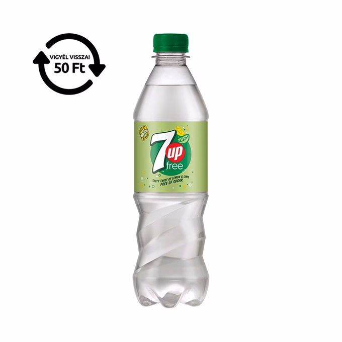 Üdítőital szénsavas 7UP Free 0,5L DRS