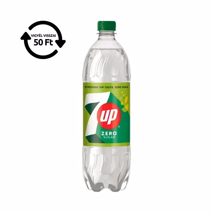 Üdítőital szénsavas 7UP Free 1L DRS