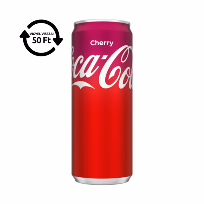 Üdítőital szénsavas COCA-COLA Cherry dobozos 0,33L DRS