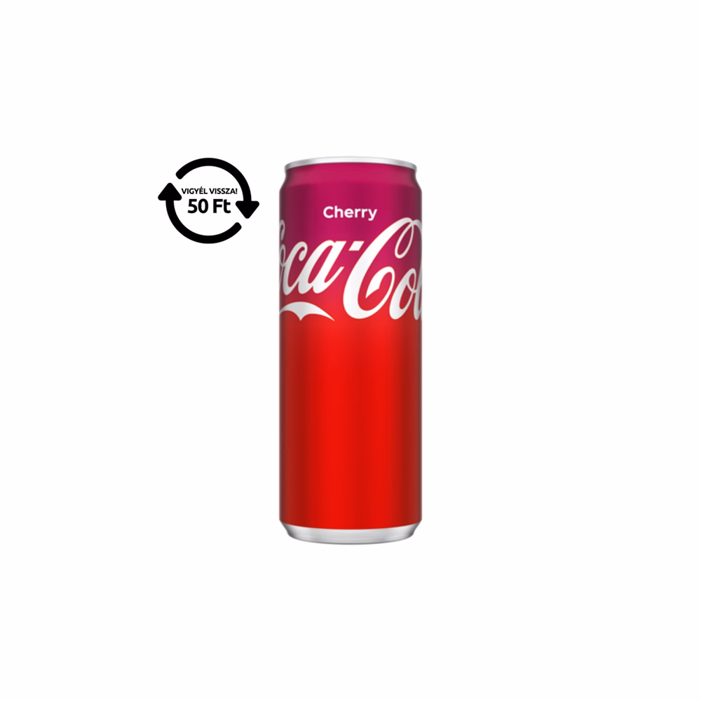 Üdítőital szénsavas COCA-COLA Cherry dobozos 0,33L DRS