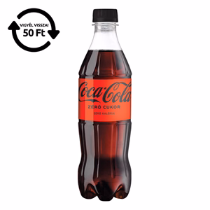 Üdítőital szénsavas COCA-COLA Zero 0,5L DRS