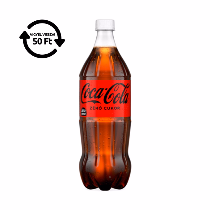 Üdítőital szénsavas COCA-COLA Zero 1L DRS