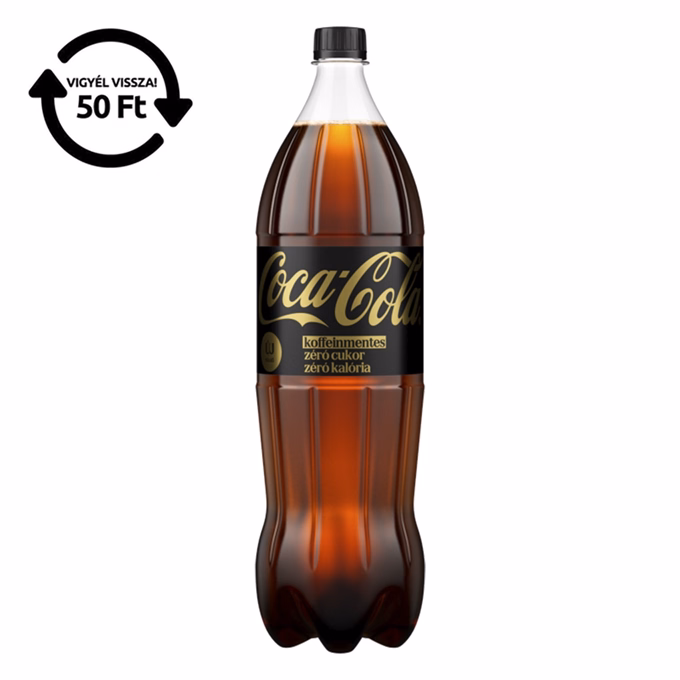 Üdítőital szénsavas COCA-COLA Zero koffeinmentes 1,75L DRS