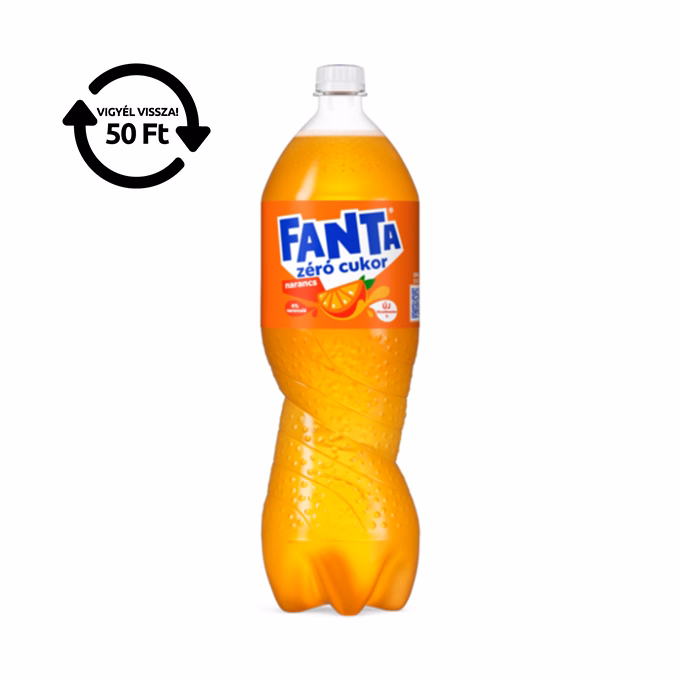 Üdítőital szénsavas FANTA Narancs Zero 1,75L DRS