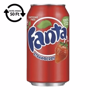 Üdítőital szénsavas FANTA Strawberry 355 ml DRS