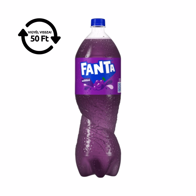 Üdítőital szénsavas FANTA Vörösszőlő 1,75L DRS