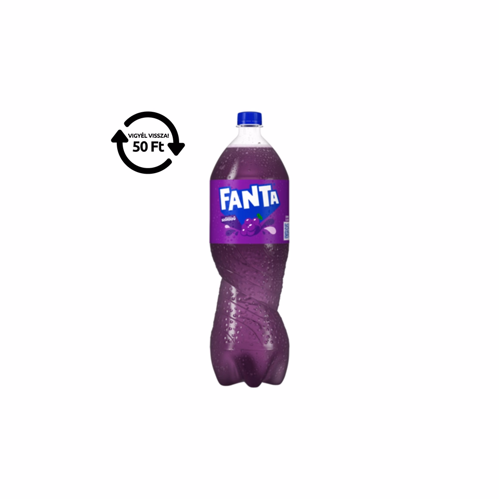 Üdítőital szénsavas FANTA Vörösszőlő 1,75L DRS