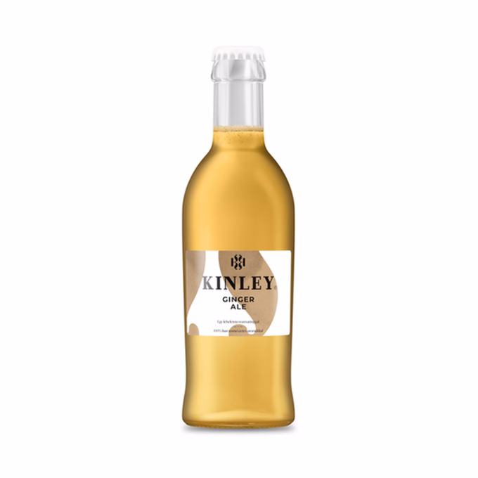 Üdítőital szénsavas KINLEY Gyömbér-Rozmaring üveges 0,25L DRS