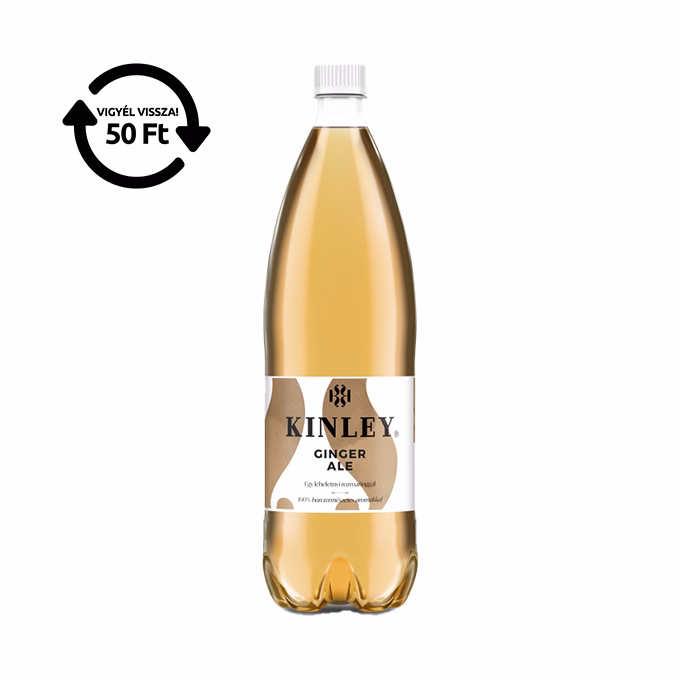 Üdítőital szénsavas KINLEY Gyömbér Rozmaring 1,5L DRS