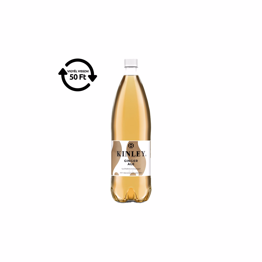 Üdítőital szénsavas KINLEY Gyömbér Rozmaring 1,5L DRS