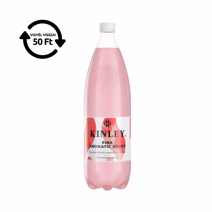 Üdítőital szénsavas KINLEY Pink Berry 1,5L DRS