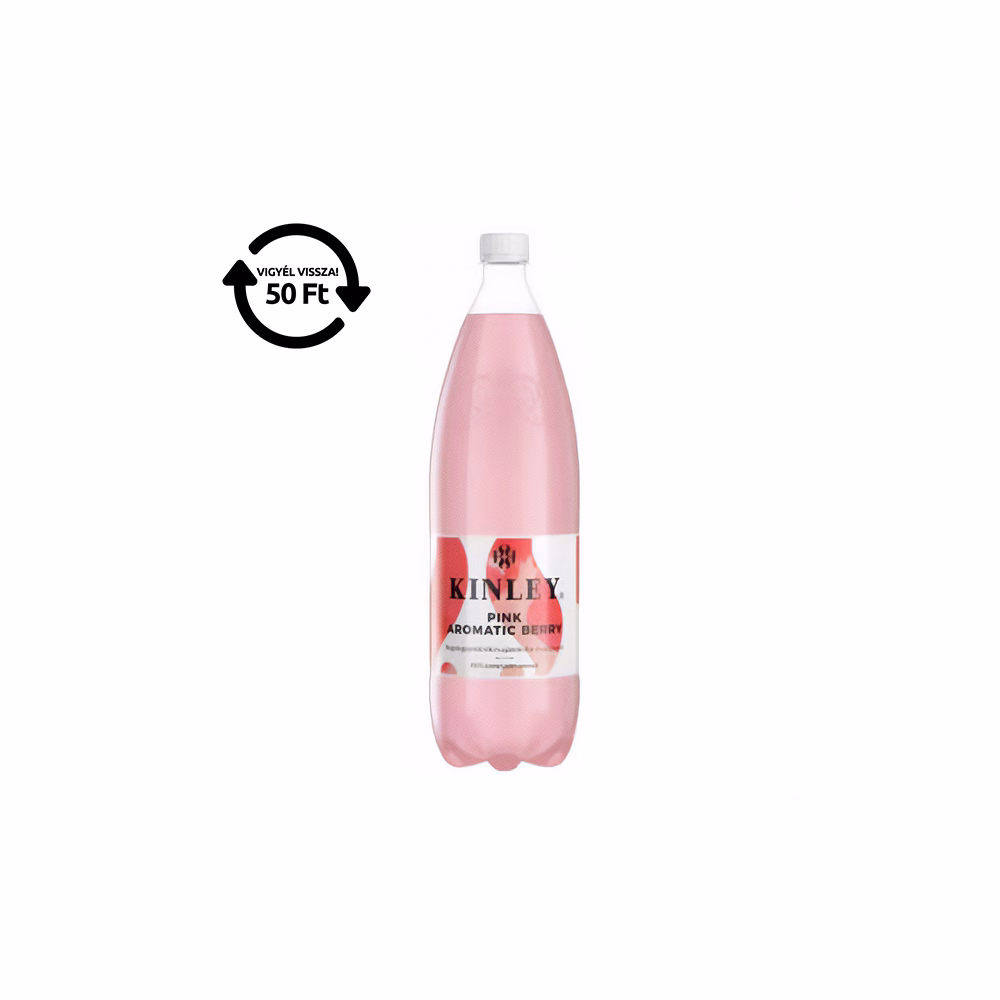Üdítőital szénsavas KINLEY Pink Berry 1,5L DRS