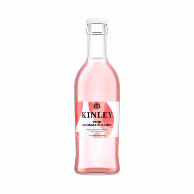Üdítőital szénsavas KINLEY Pink üveges 0,25L DRS