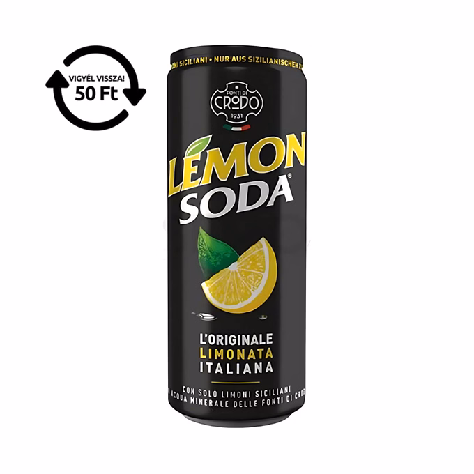 Üdítőital szénsavas LEMON SODA citrom 0,33 L DRS