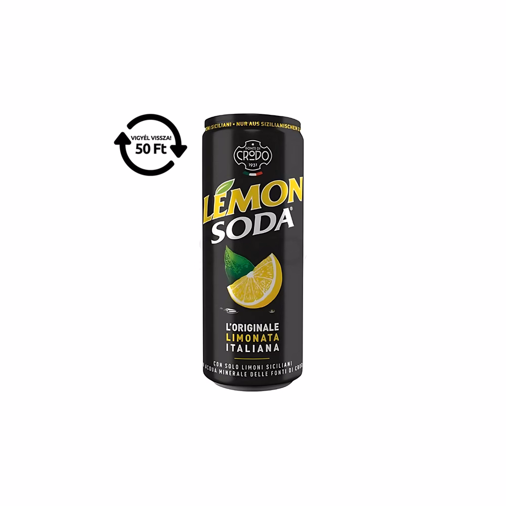 Üdítőital szénsavas LEMON SODA citrom 0,33 L DRS