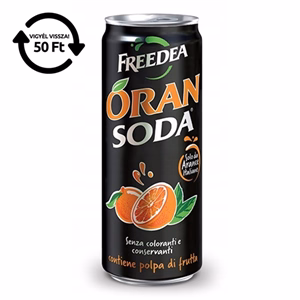 Üdítőital szénsavas LEMON SODA narancs 0,33 L DRS